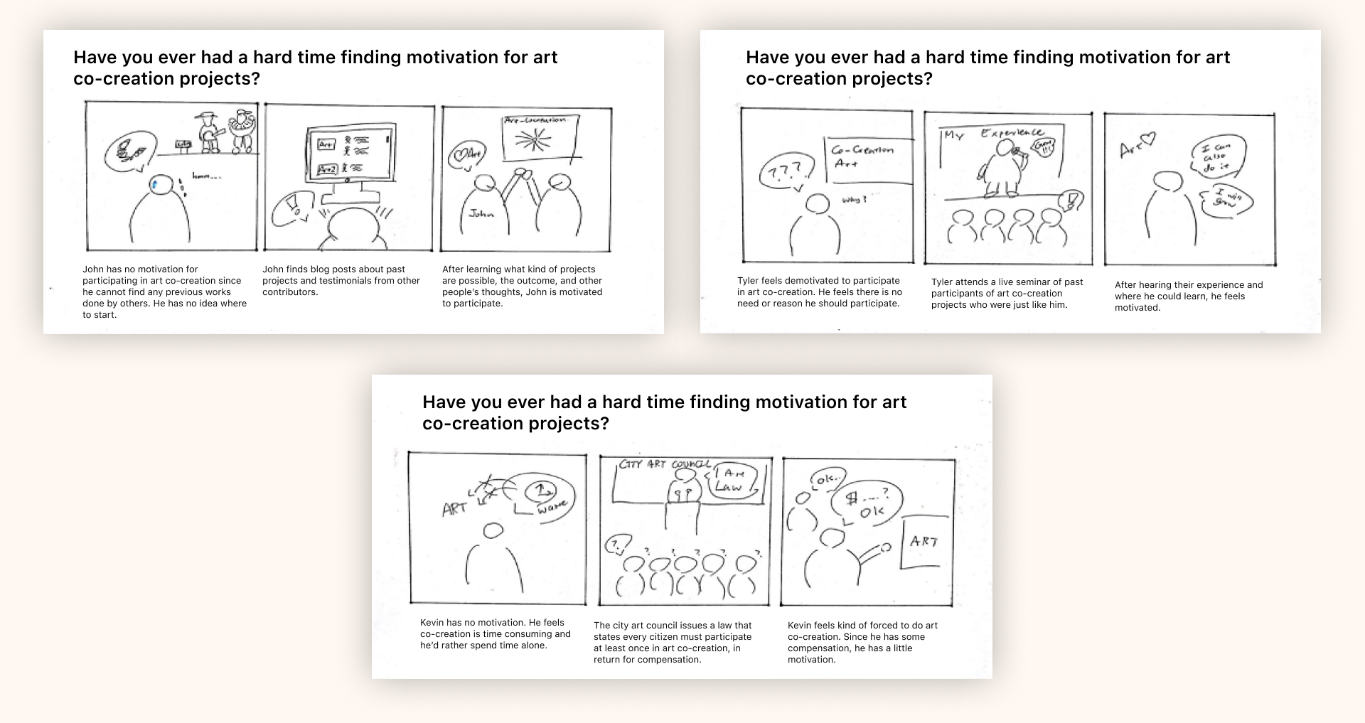 Storyboards for CreArt