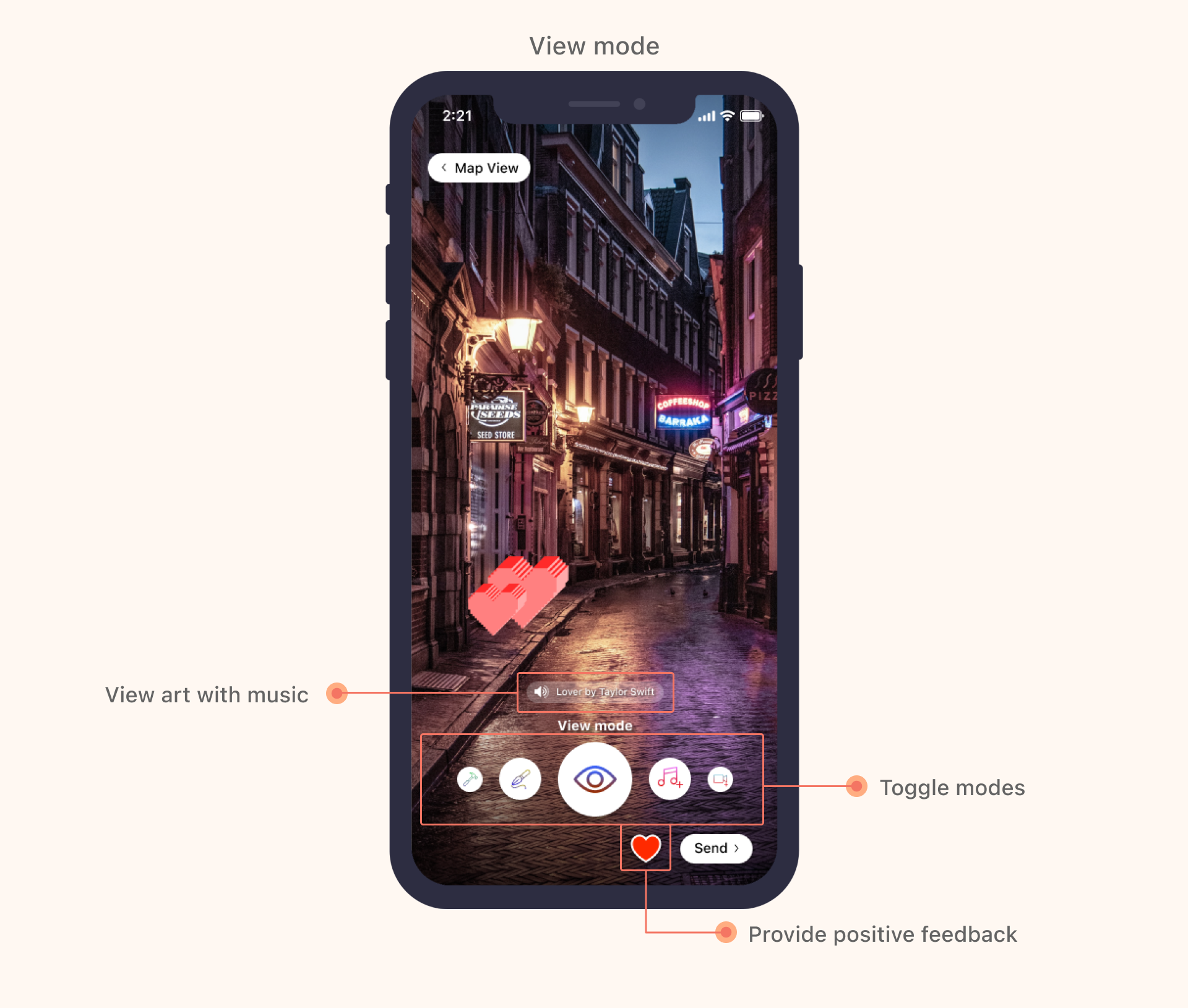 Final prototype of view screen