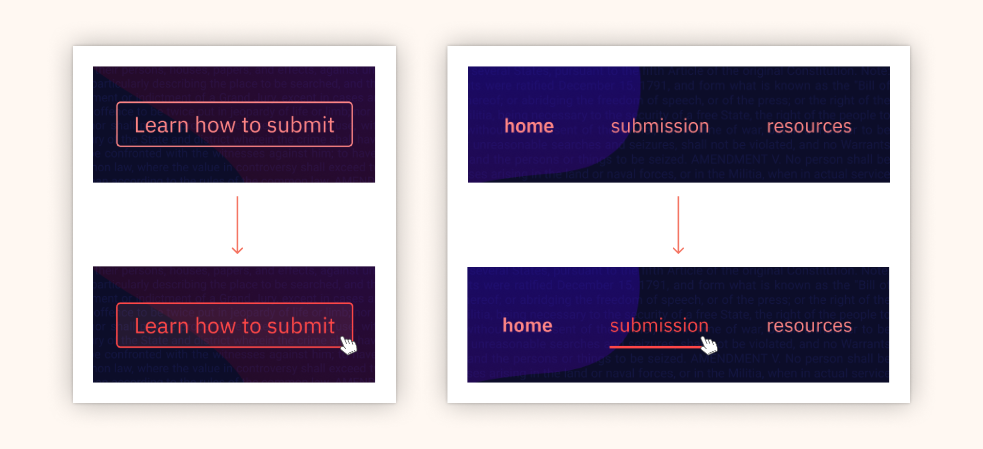 Interaction design examples